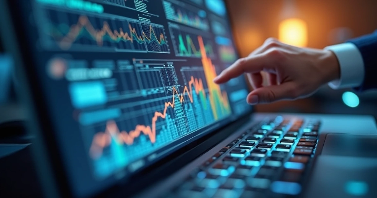 Equipe corporativa analisando gráficos e dados de riscos em reunião planejada